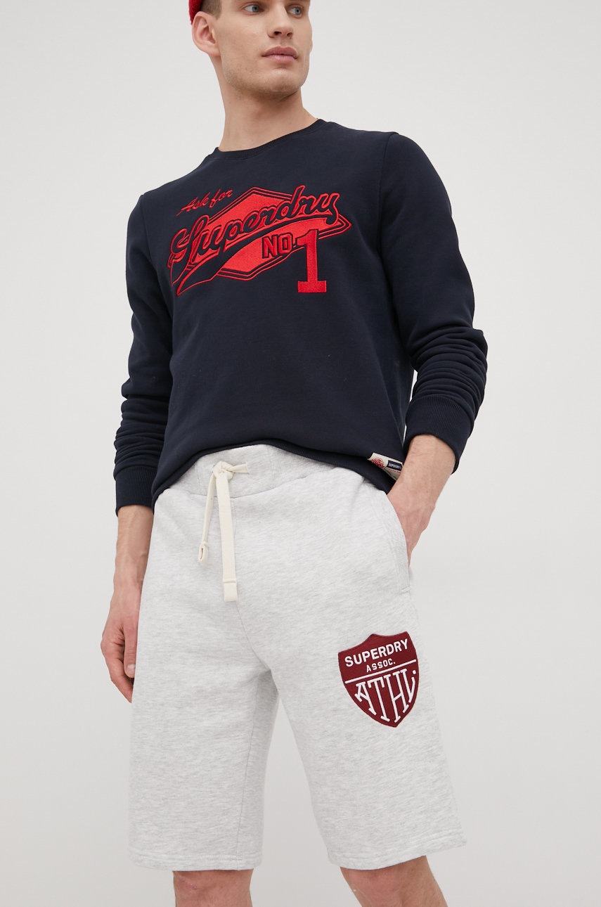 Superdry pantaloni scurti barbati, culoarea gri