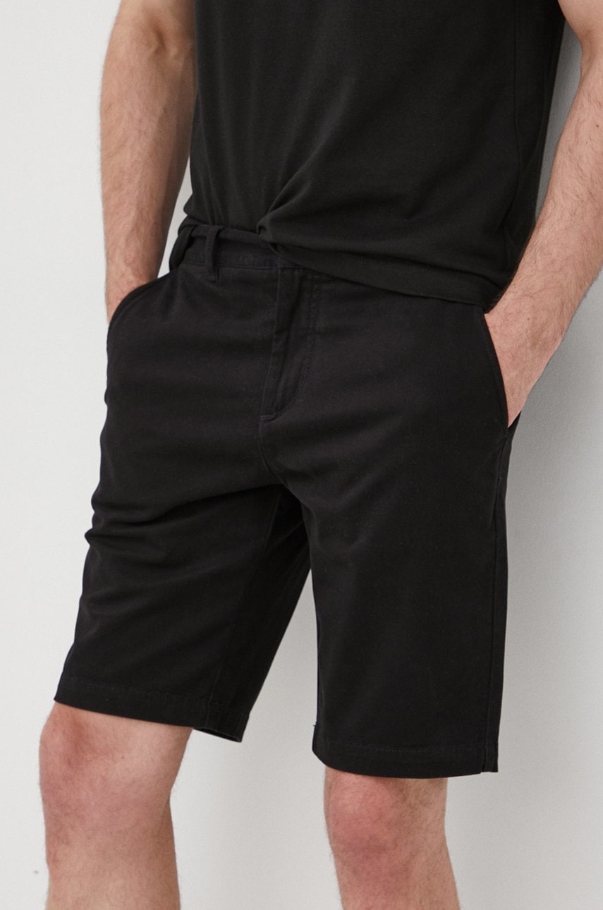 Lyle & Scott Pantaloni Scurti Barbati, Culoarea Negru