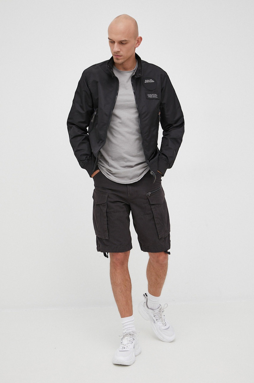 

Хлопковые шорты G-Star Raw мужские цвет чёрный