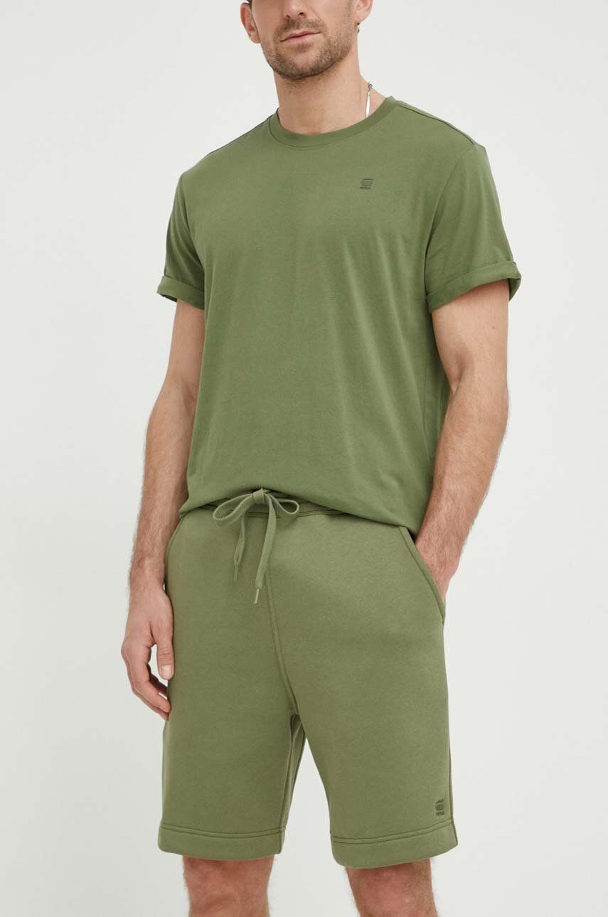 G-Star Raw pantaloni scurti barbati, culoarea verde