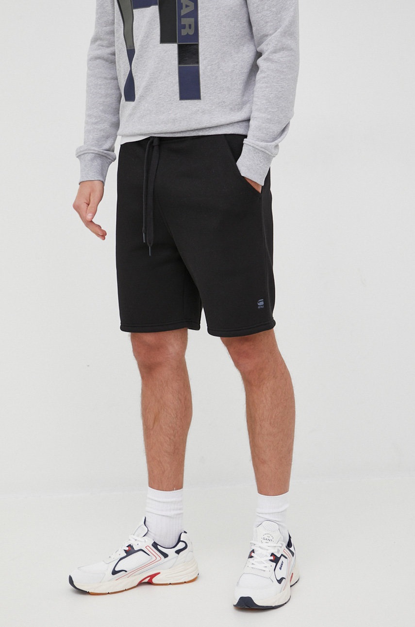 

Къси панталони G-Star Raw мъжко в черно, Черен