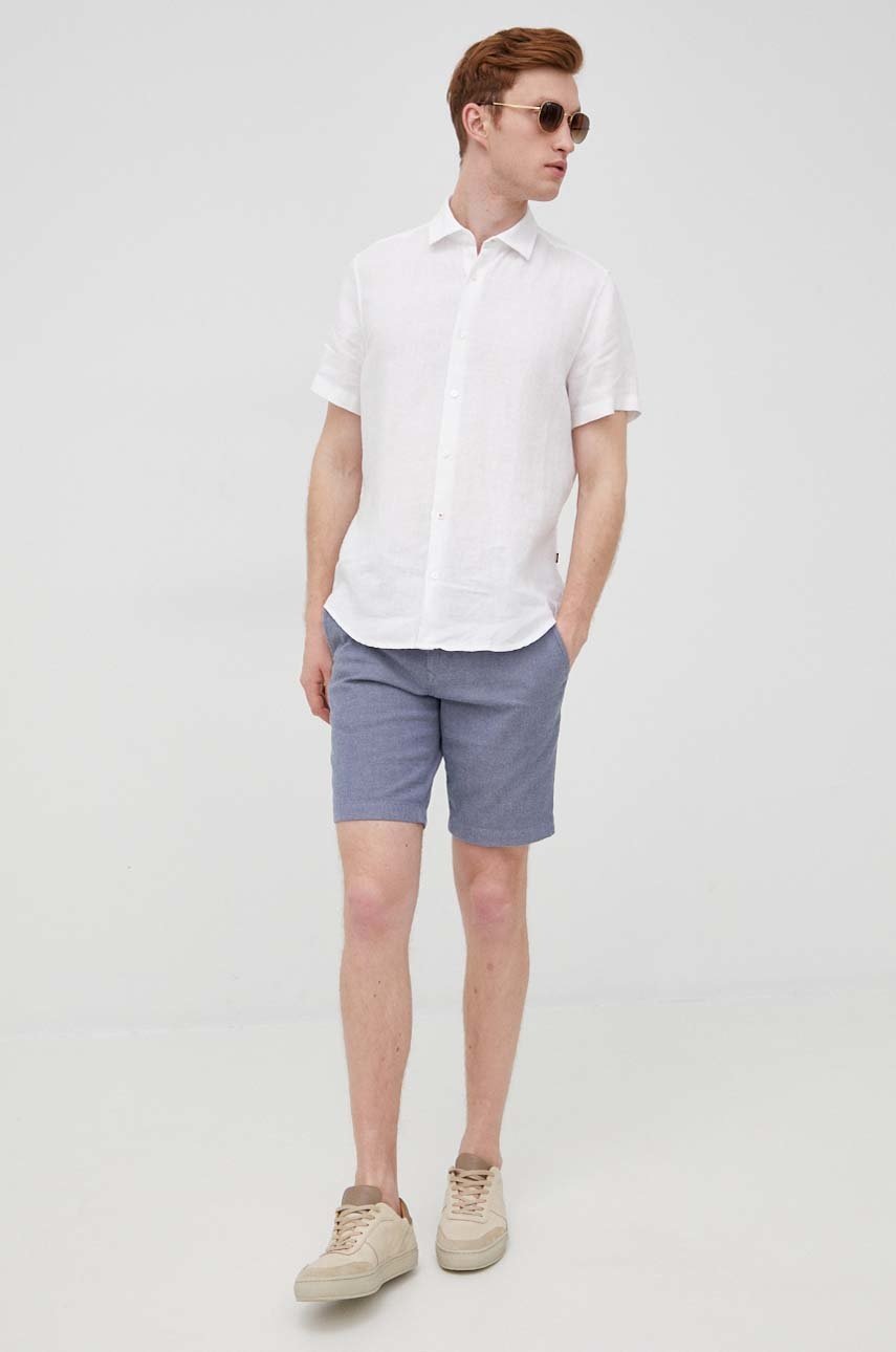 

Шорти BOSS Boss Casual чоловічі колір синій