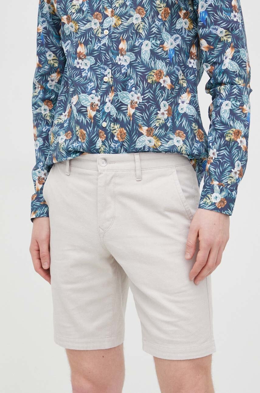 Boss pantaloni scurti boss casual barbati, culoarea bej