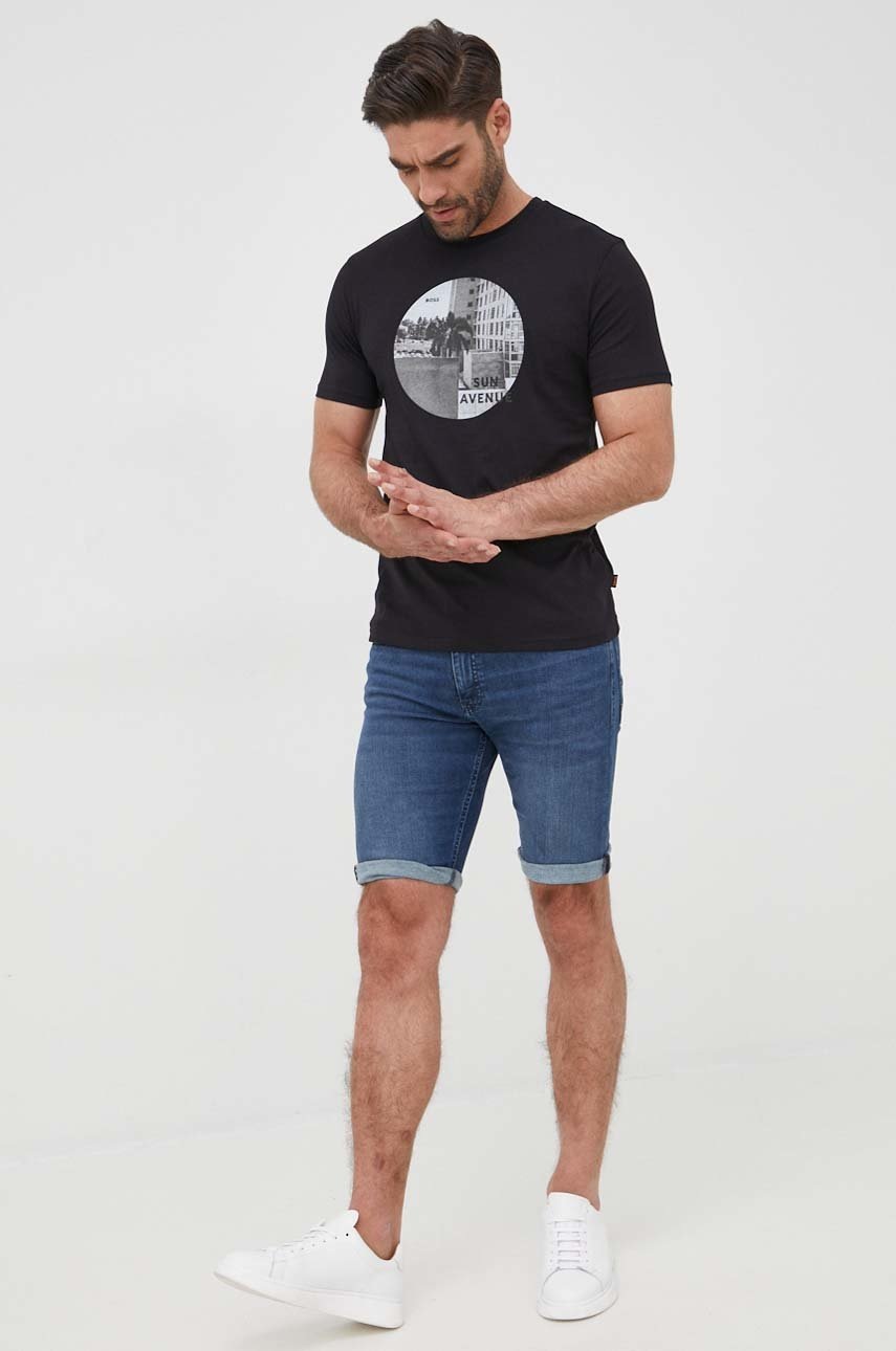 

Джинсові шорти BOSS Boss Casual чоловічі колір синій
