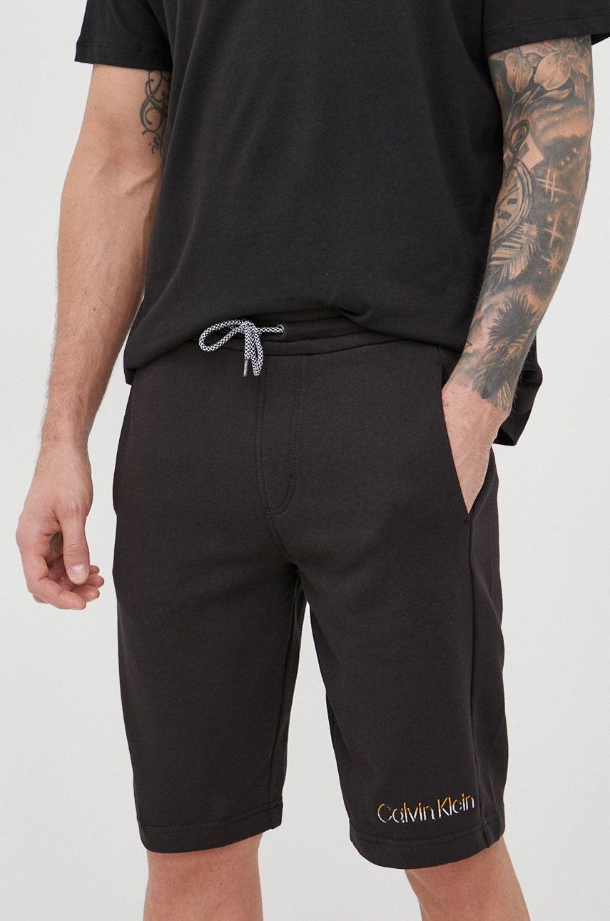 Calvin Klein szorty bawełniane męskie kolor czarny