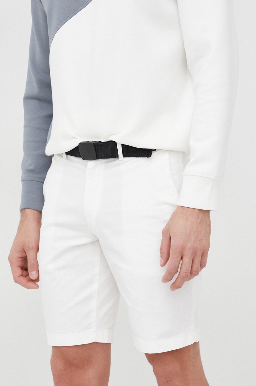 

Къси панталони Calvin Klein мъжки в бяло, Бял