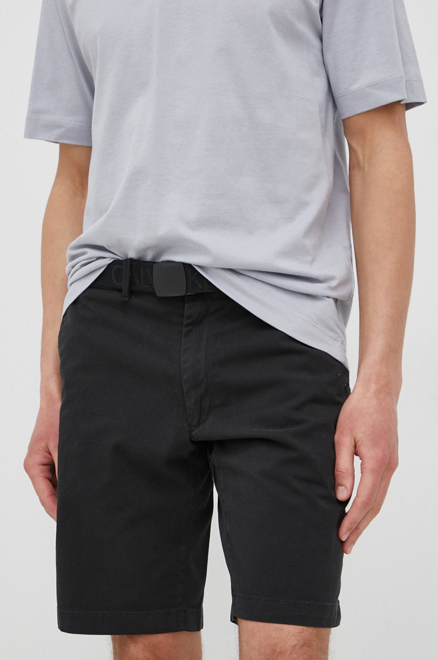 

Къси панталони Calvin Klein мъжки в черно, Черен