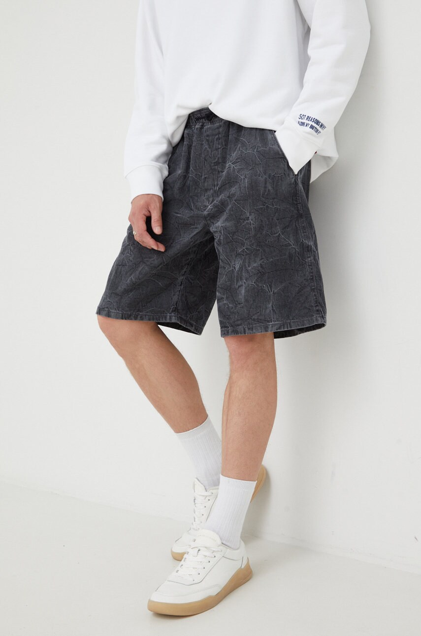 Wrangler pantaloni scurti din bumbac barbati, culoarea gri