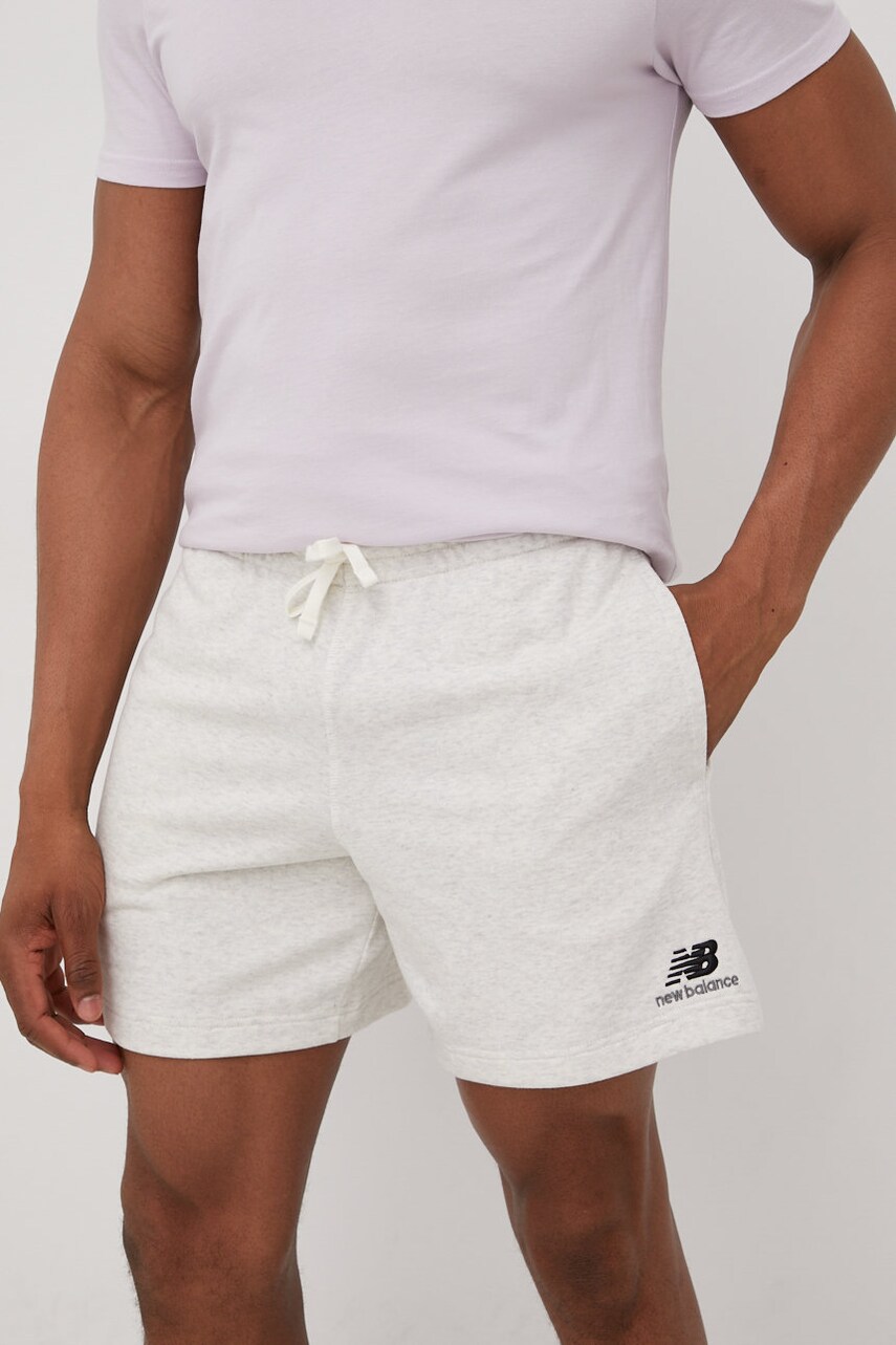 New balance pantaloni scurti us21500sah barbati, culoarea gri