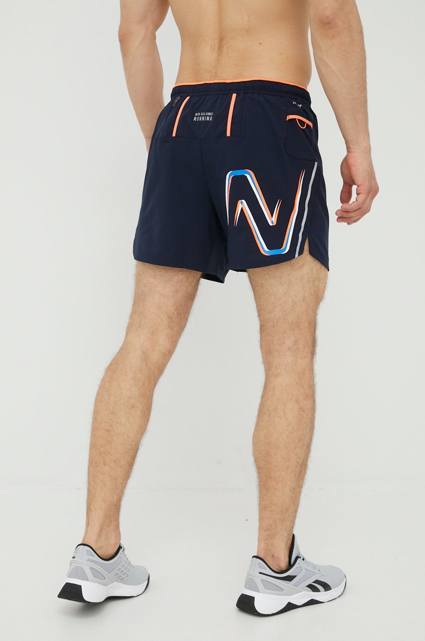 

Къс панталон за бягане New Balance Impact Run MS21278ECL в меланж на тъмносиньо, Тъмносин