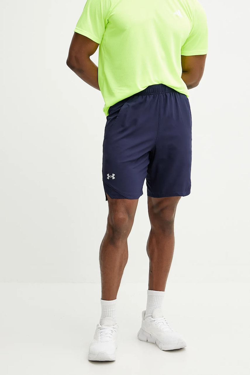 Under Armour pantaloni scurți de antrenament barbati, culoarea albastru marin Under Armour pantaloni scurți de antrenament barbati, culoarea albastru marin