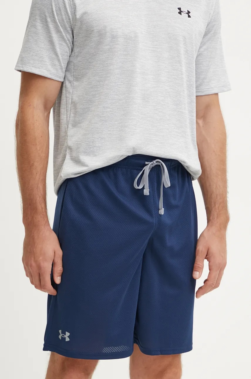 Under Armour pantaloni scurți de antrenament barbati, culoarea albastru marin Under Armour pantaloni scurți de antrenament barbati, culoarea albastru marin