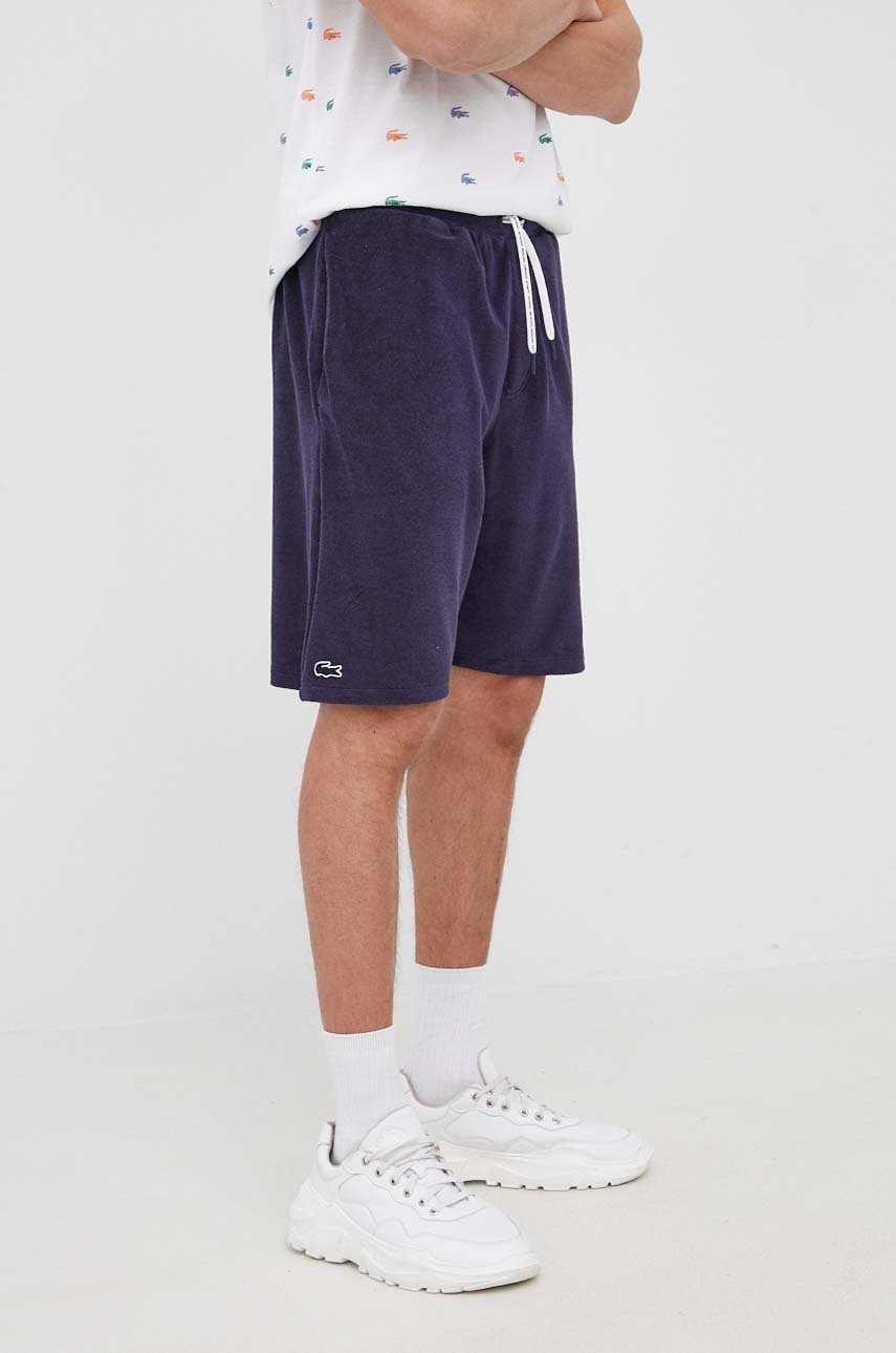 Lacoste pantaloni scurti barbati, culoarea albastru marin