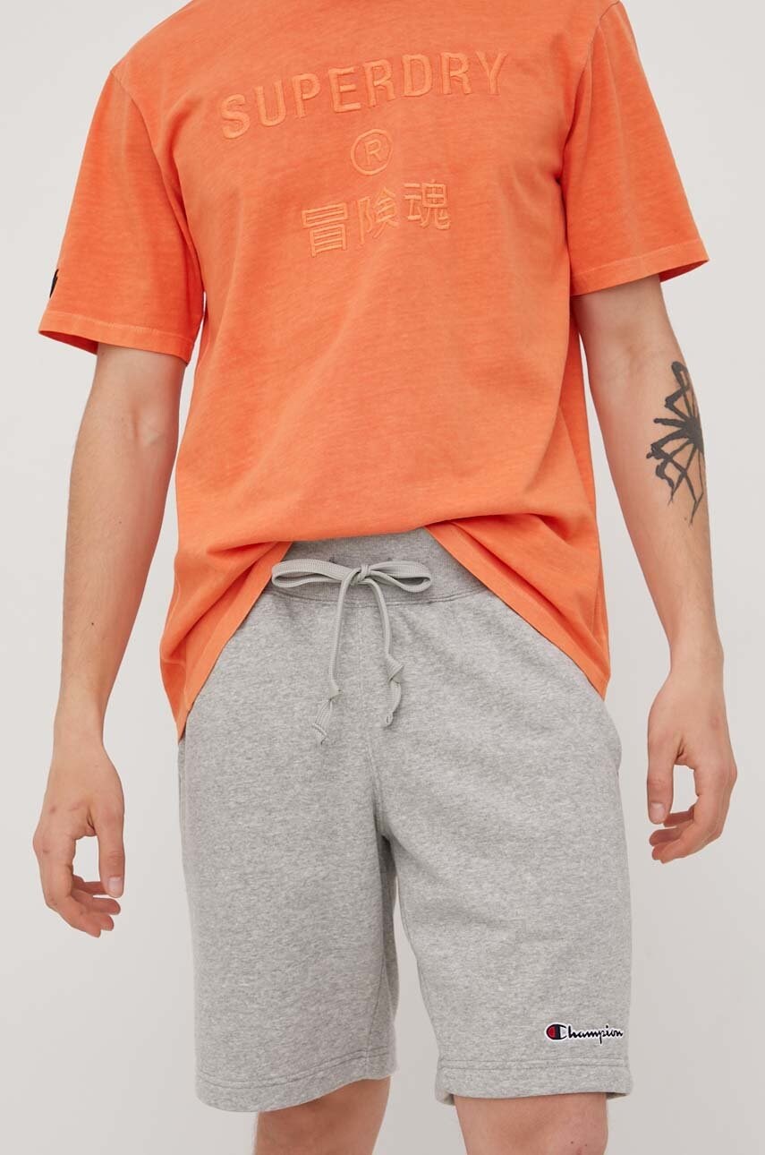 Champion pantaloni scurti 217068 barbati, culoarea gri
