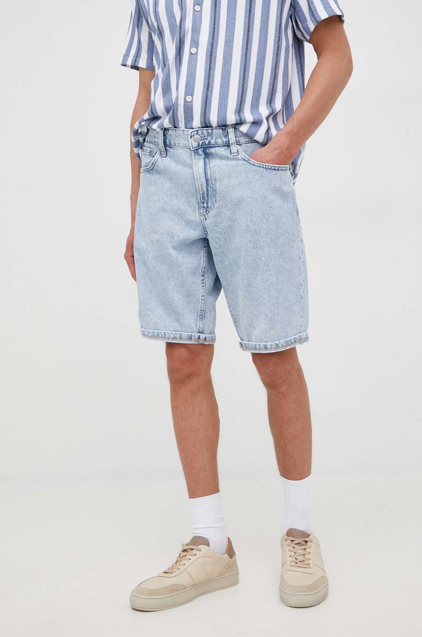 

Дънкови къси панталони Calvin Klein Jeans, Син