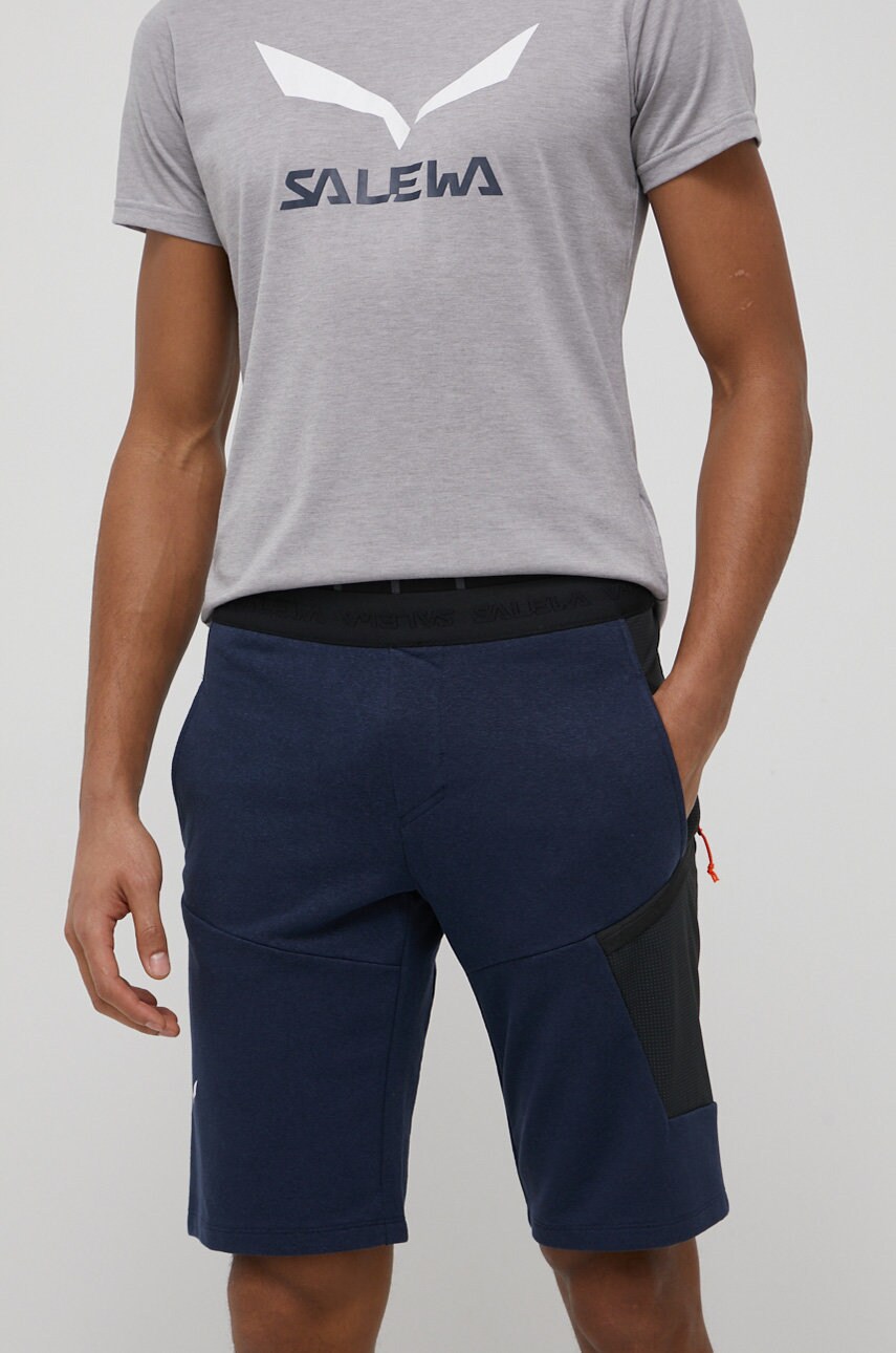 Salewa pantaloni scurți outdoor lavaredo barbati, culoarea albastru marin