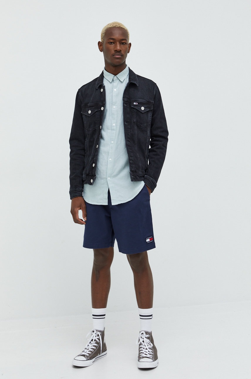 

Шорты Tommy Jeans мужские цвет синий