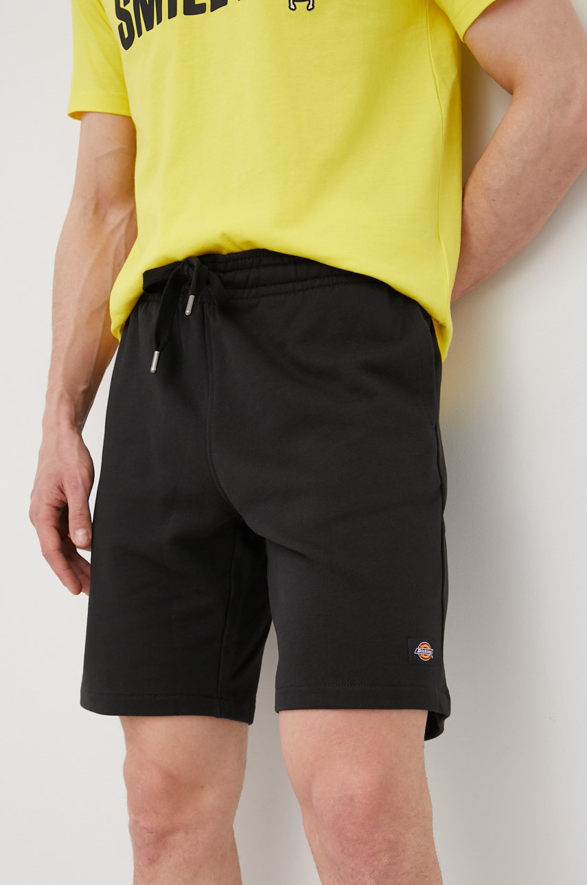 Dickies pantaloni scurti din bumbac barbati, culoarea negru