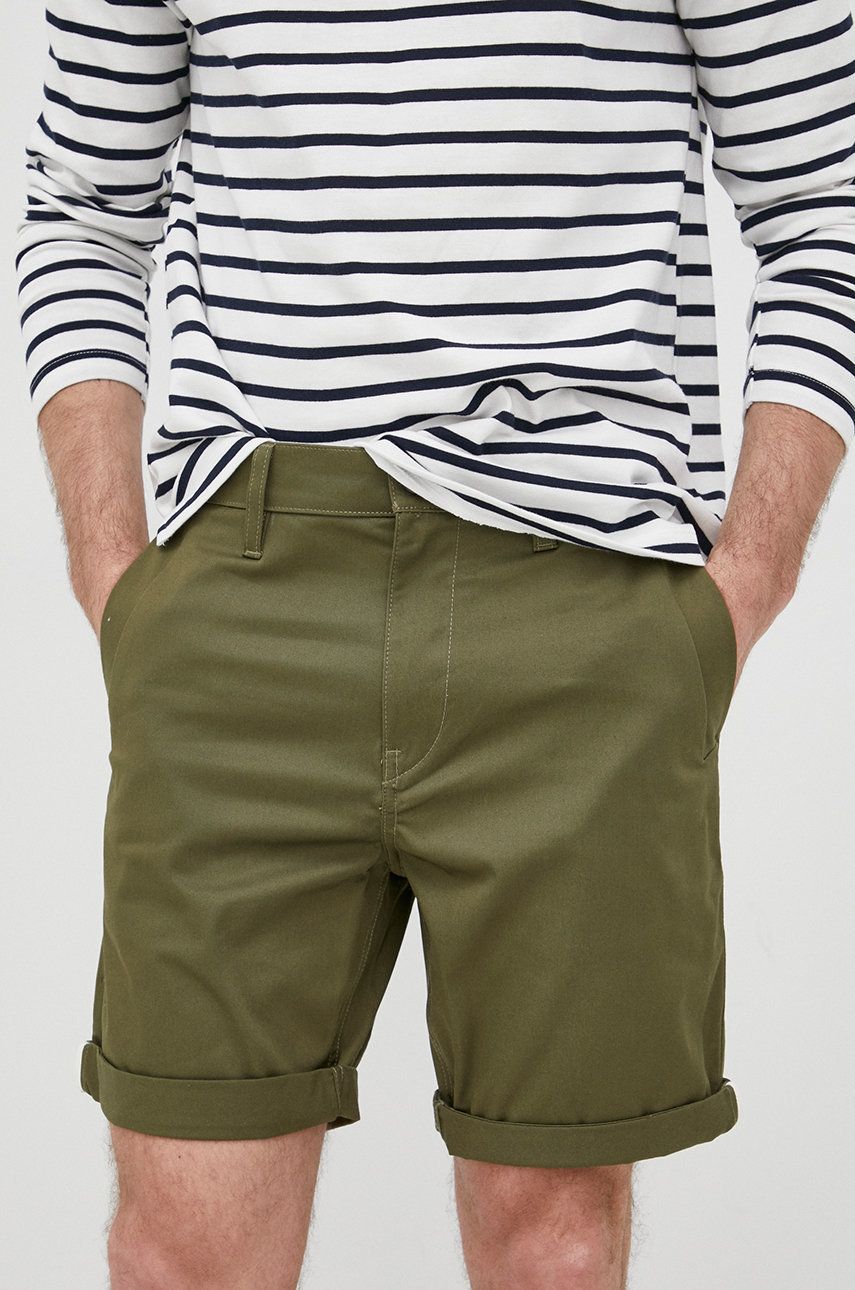 G-Star Raw pantaloni scurti barbati, culoarea verde answear.ro imagine 2022 reducere