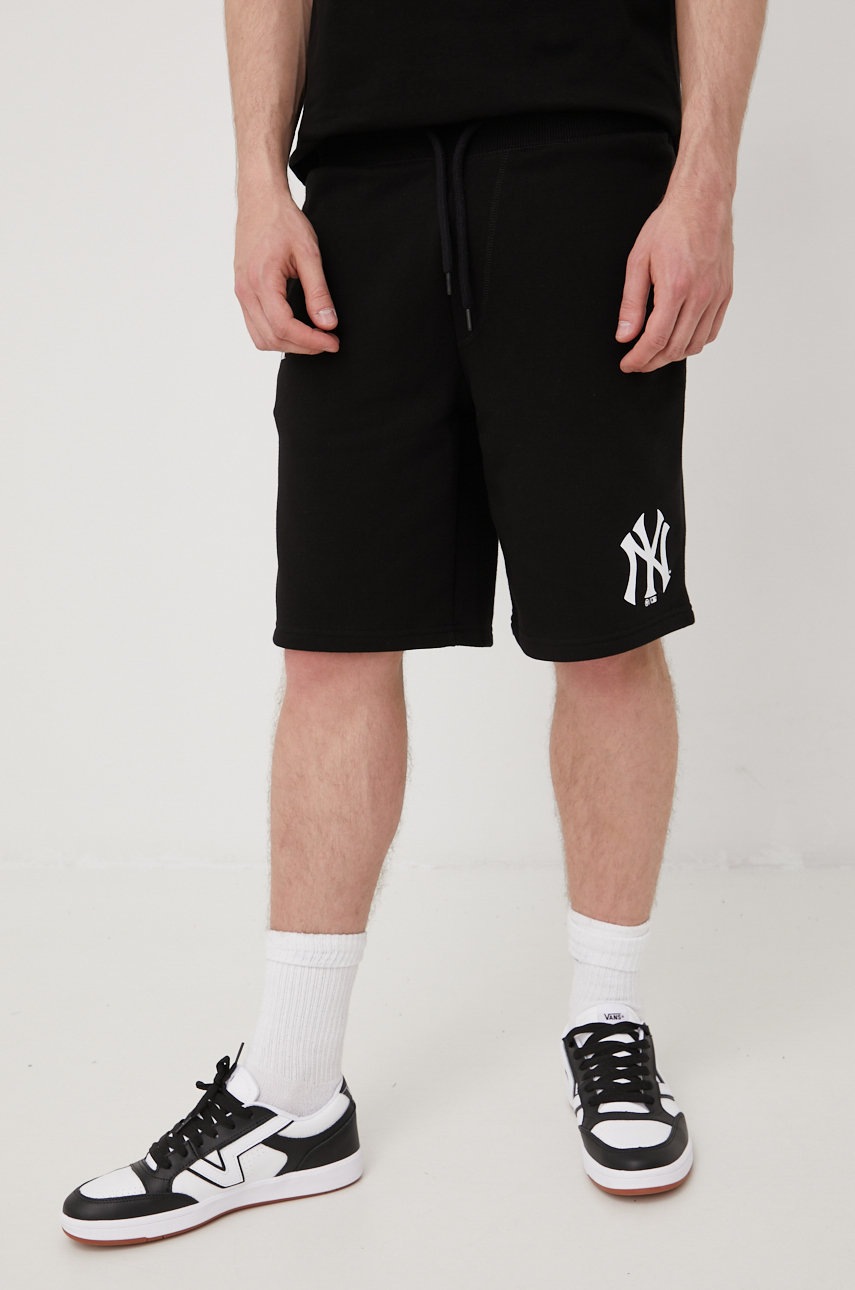 47brand Pantaloni Scurti Mlb New York Yankees Barbati, Culoarea Negru