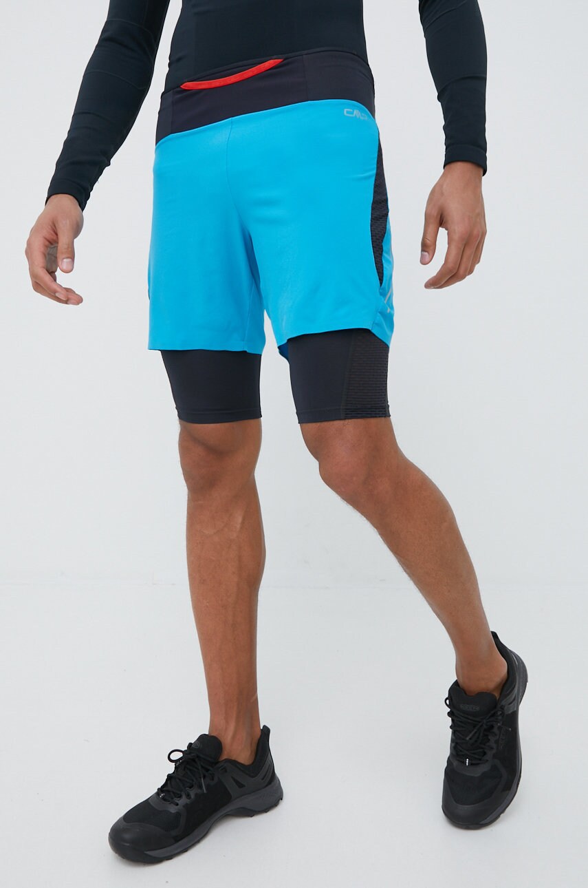Cmp pantaloni scurți de alergare barbati, culoarea turcoaz