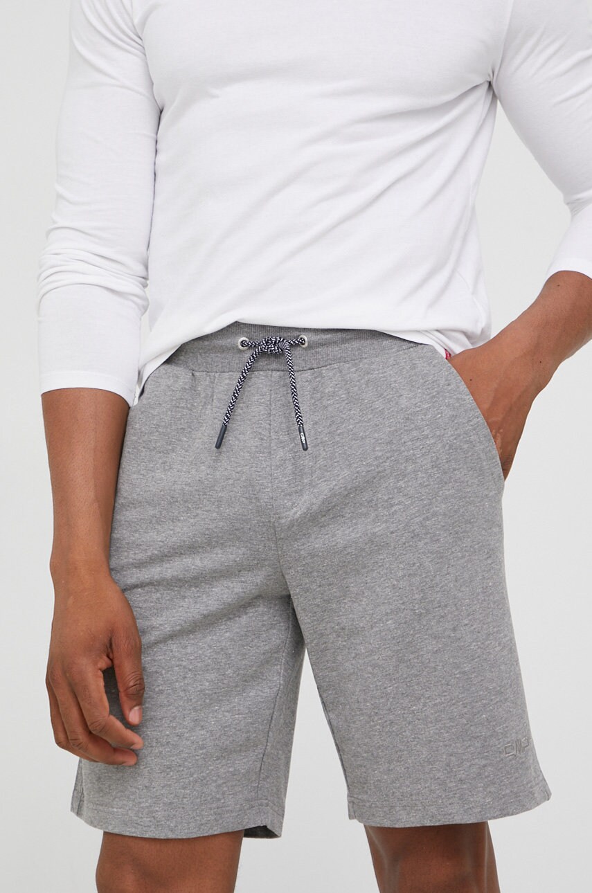 Cmp pantaloni scurti barbati, culoarea gri, melanj