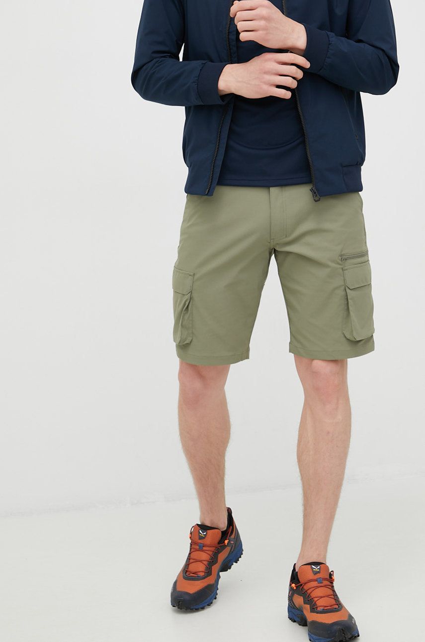 Helly Hansen pantaloni scurți outdoor Maridalen barbati, culoarea verde answear.ro