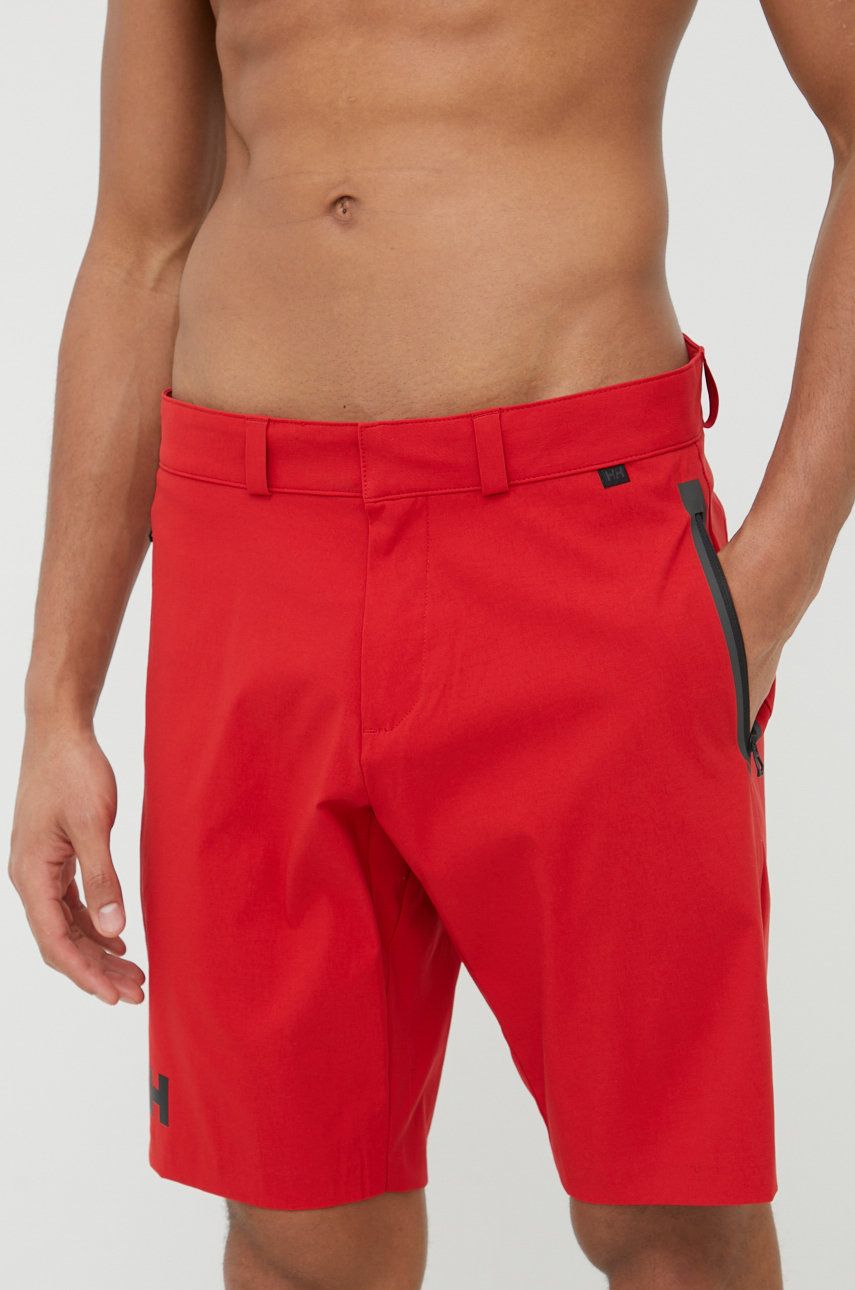 Helly Hansen pantaloni scurți outdoor Racing barbati, culoarea rosu