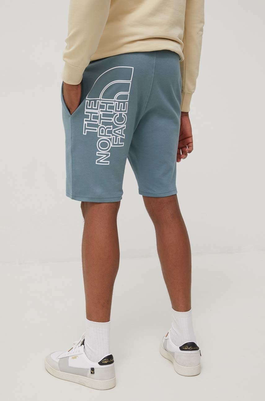 

Памучен къс панталон The North Face мъжко, Син