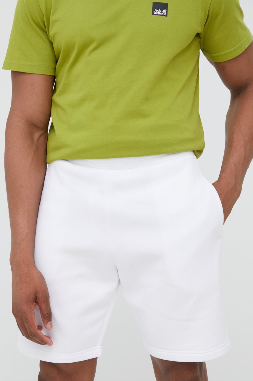 Peak Performance pantaloni scurti barbati, culoarea alb