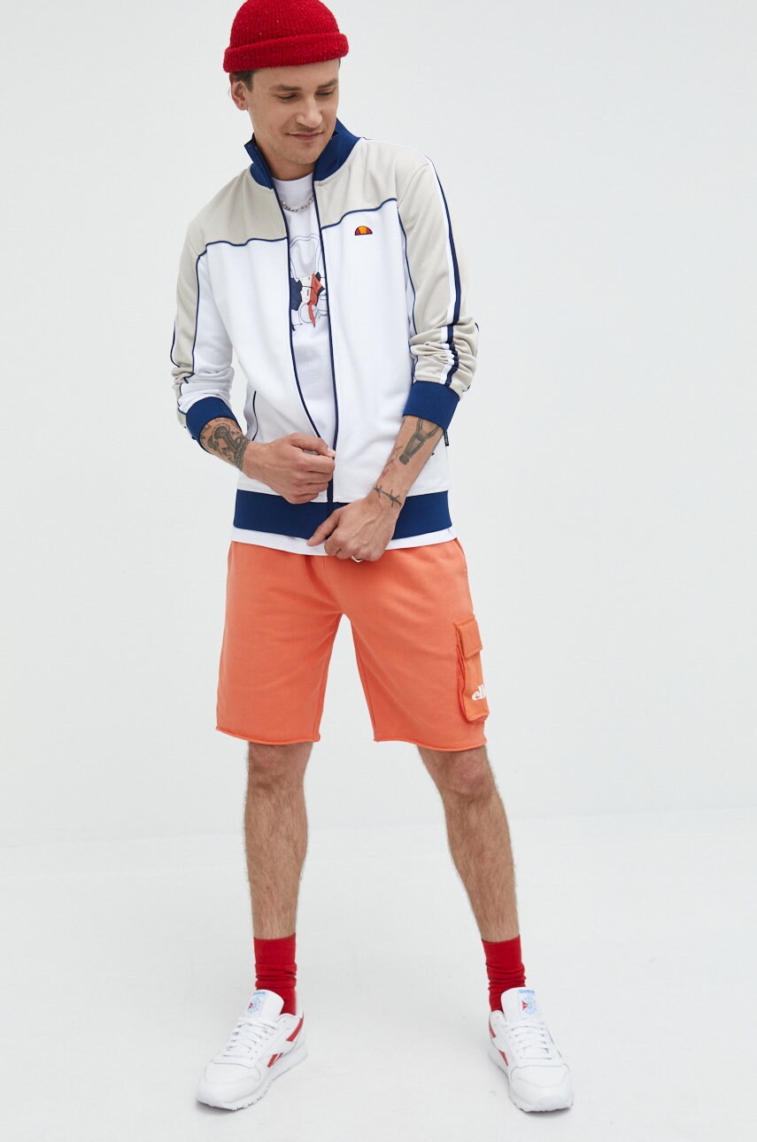 

Хлопковые шорты Ellesse мужские цвет оранжевый