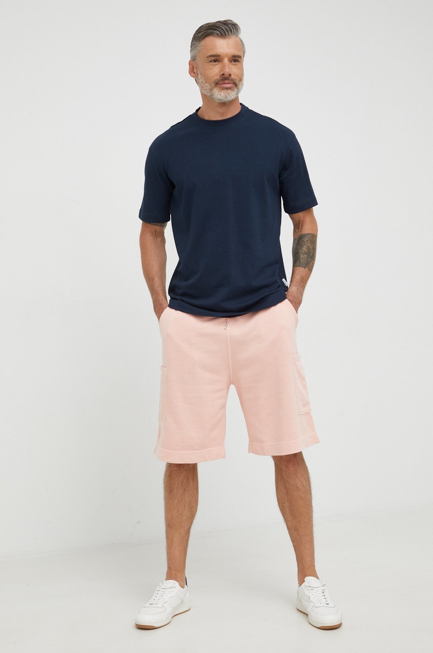 

Хлопковые шорты BOSS Boss Casual мужские цвет розовый