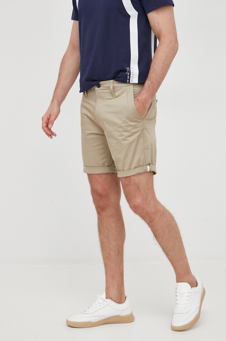 G-star raw pantaloni scurti barbati, culoarea bej