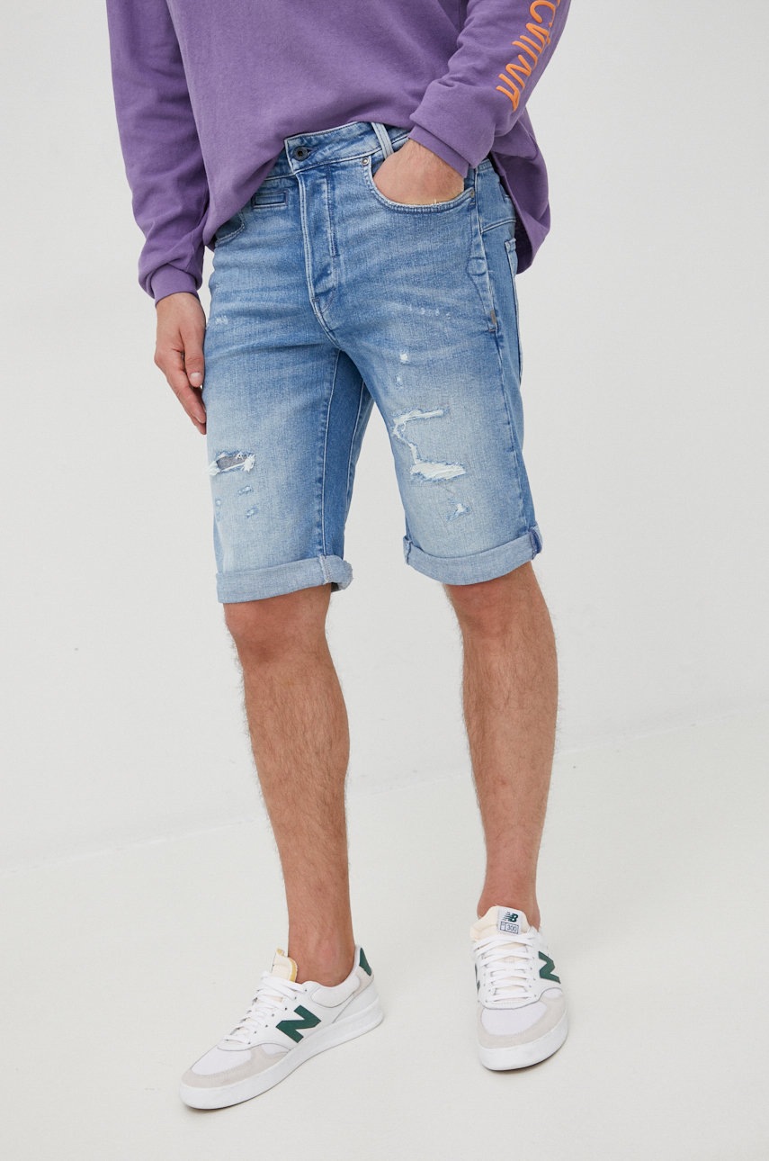 

Дънкови къси панталони G-Star Raw, Син