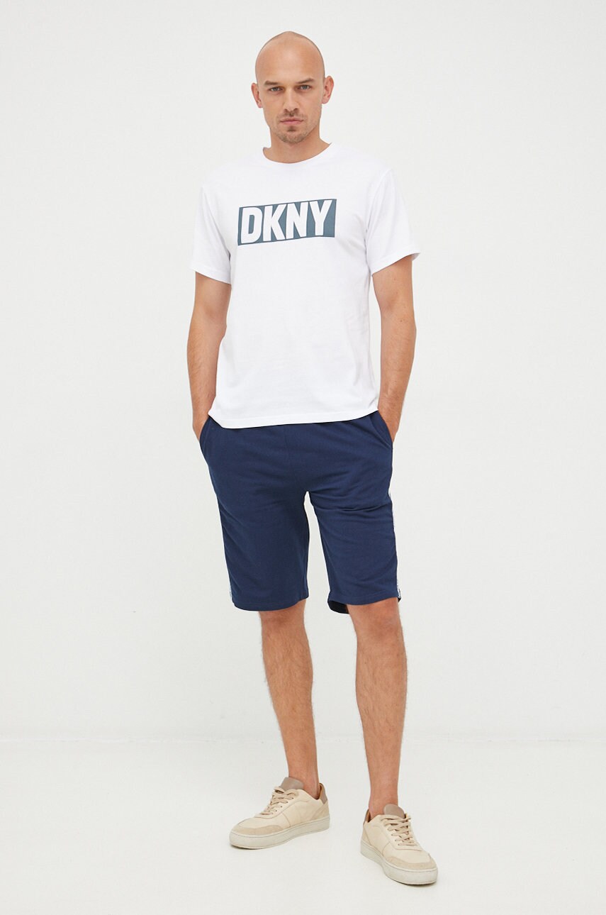 

Хлопковые шорты Dkny мужские цвет синий