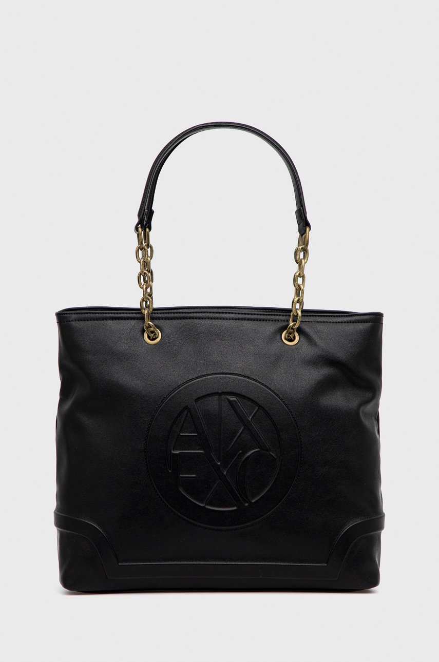 

Чанта Armani Exchange в черно, Черен