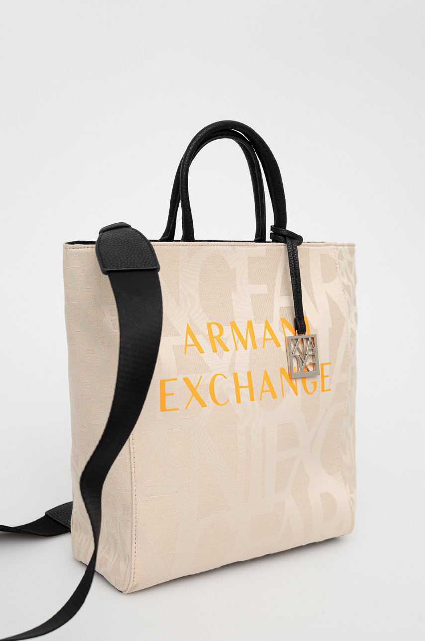 

Сумочка Armani Exchange колір бежевий