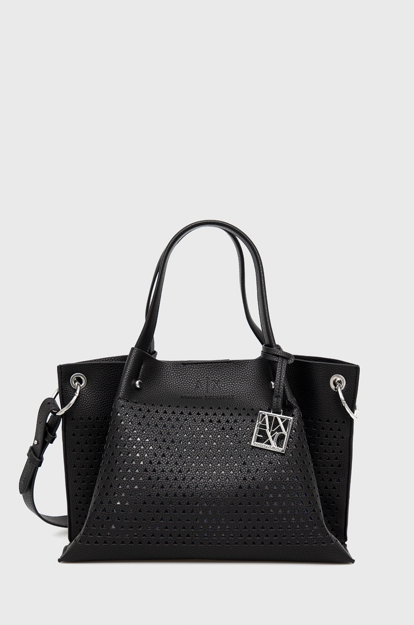 

Чанта Armani Exchange в черно, Черен