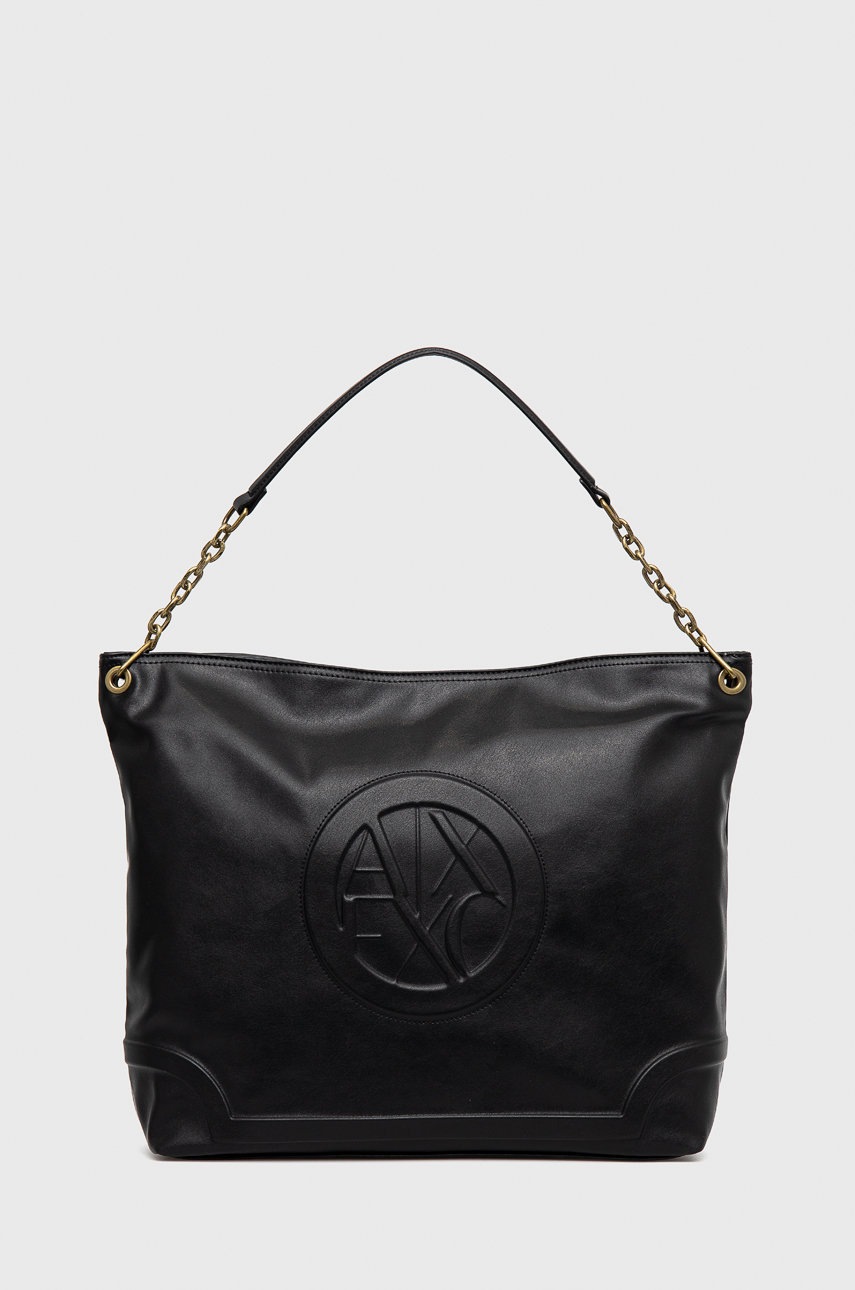 

Чанта Armani Exchange в черно, Черен