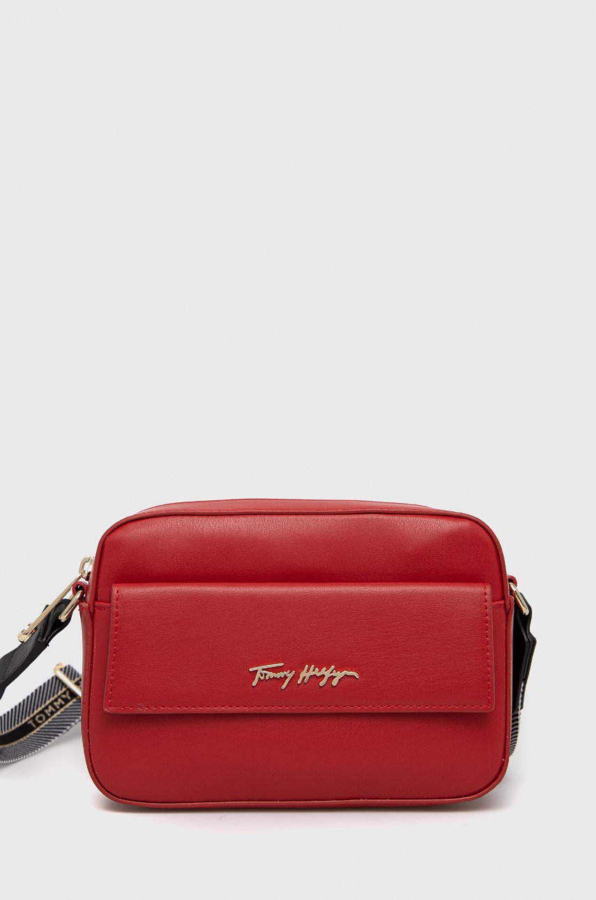 

Чанта Tommy Hilfiger в червено, Червен