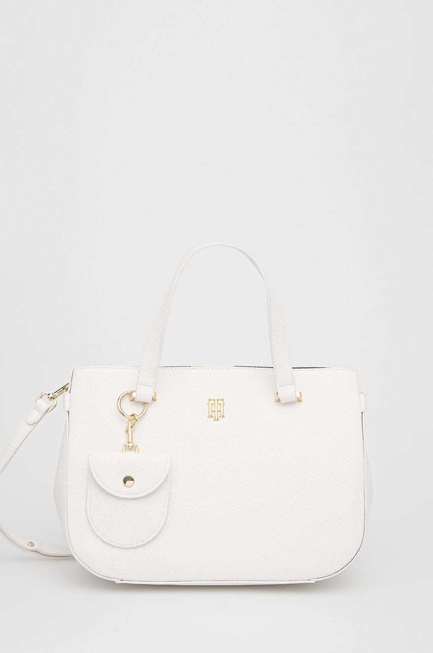 

Чанта Tommy Hilfiger в бяло, Бял