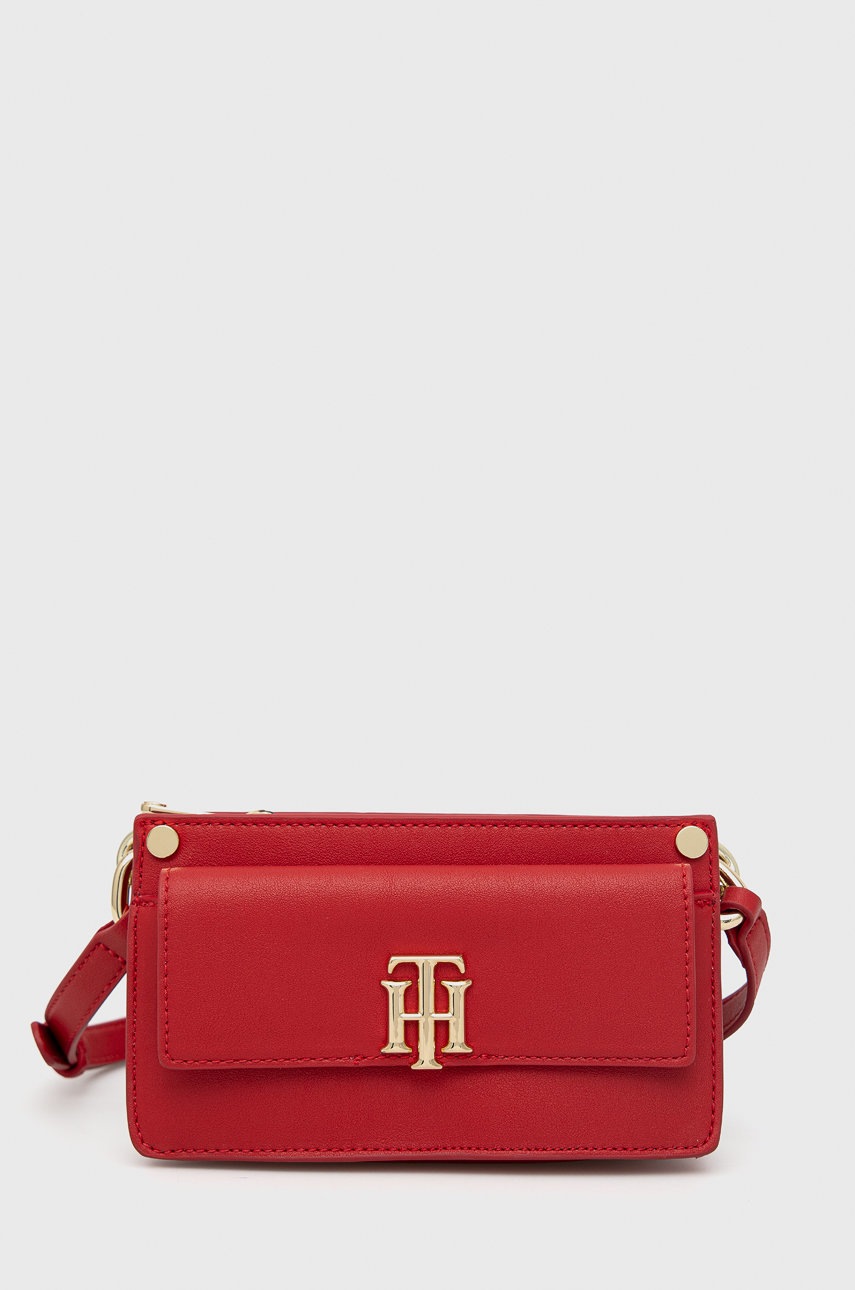 

Чанта Tommy Hilfiger в червено, Червен
