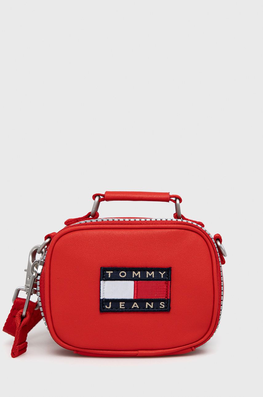 Tommy Jeans poseta culoarea rosu answear.ro imagine noua 2022