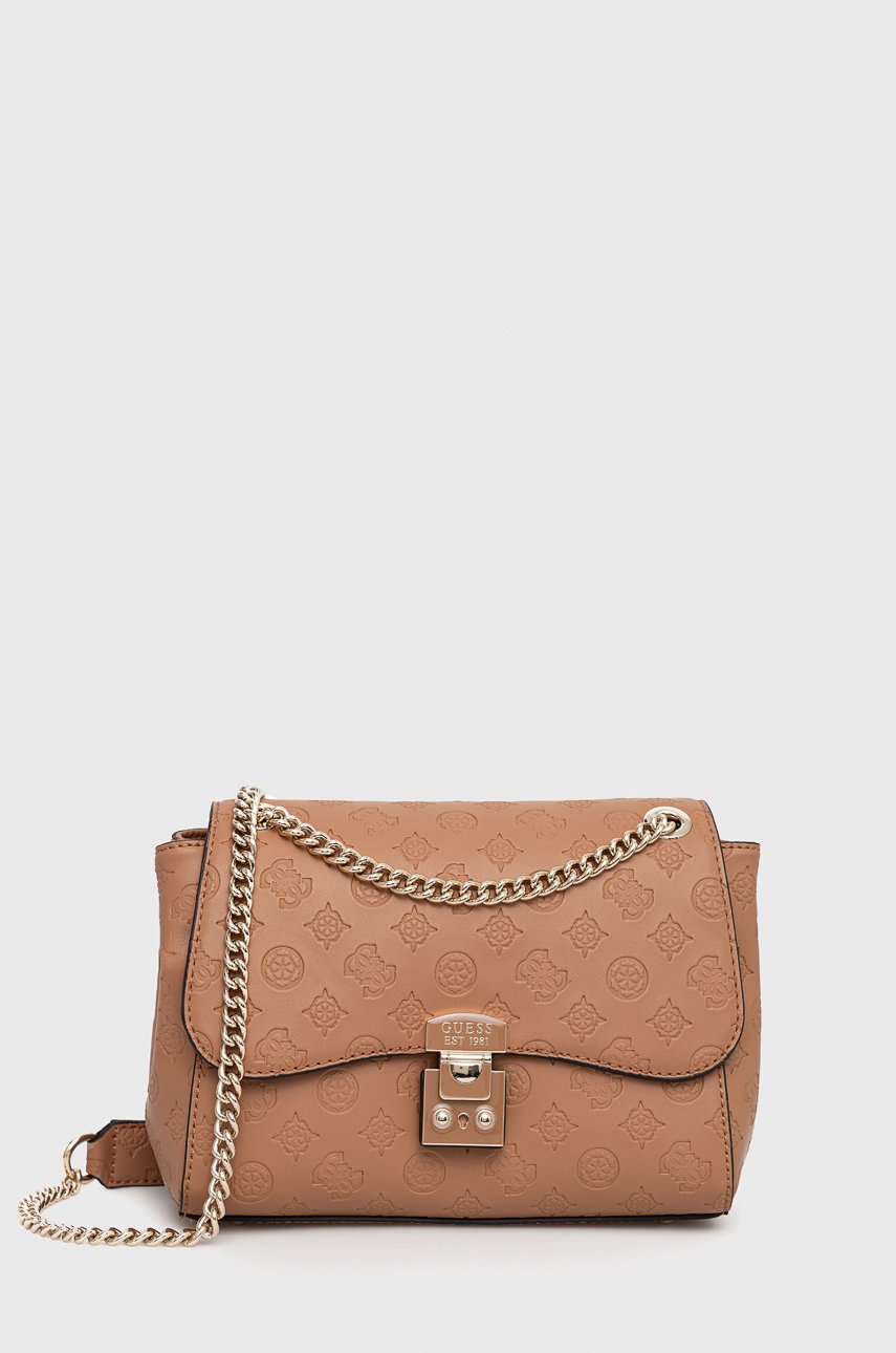 

Чанта Guess в червено, Бежов