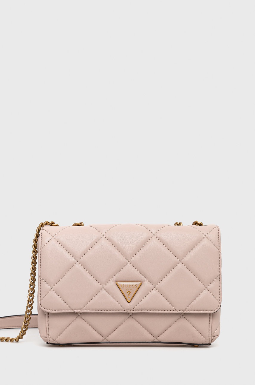 

Чанта Guess в бежово, Бежов