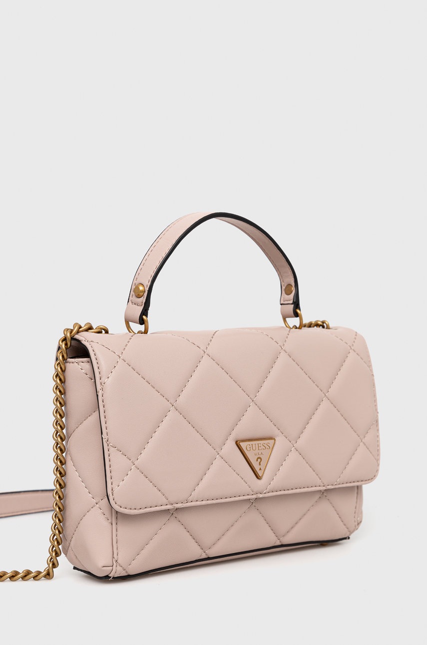 

Сумочка Guess колір бежевий
