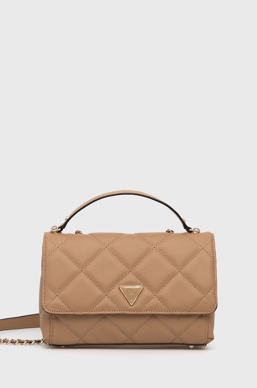 

Чанта Guess в бежово, Бежов