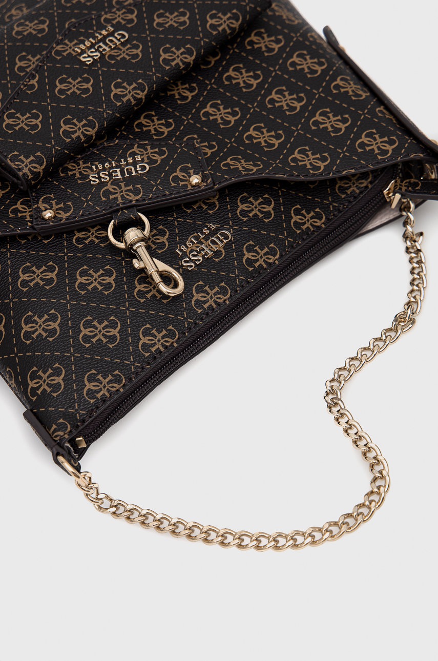 

Двостороння сумочка Guess колір коричневий