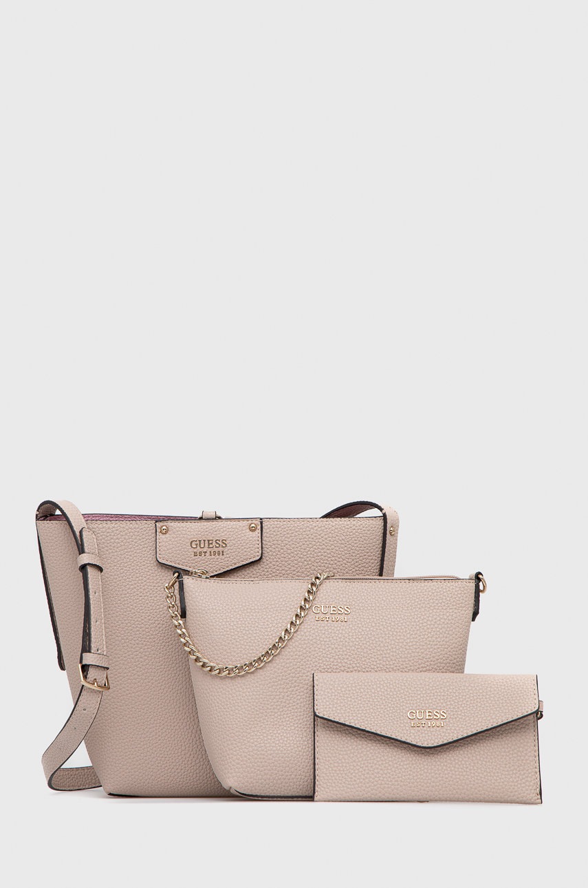 

Guess - Чанта с две лица, Розов