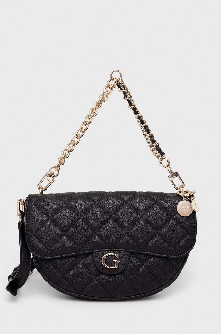 

Чанта Guess в черно, Черен